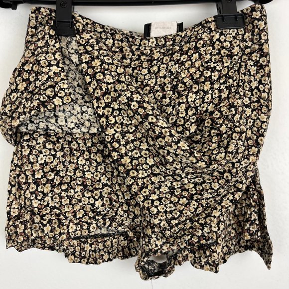 Vintage 90s Floral Mini Skirt / Skort - XS - POCKETS - Picture 6 of 7